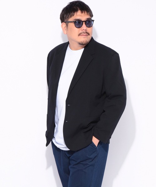 PIMLICO（ピムリコ）の「ジャケット メンズ 大きいサイズ テーラード ストレッチ ドライ アンチピリング シングル PIMLICO (ピムリコ)（テーラードジャケット・メンズ・ネイビー/ブラック・X1(3L～4L)/X4(8L～9L)/X2(4L～5L)/X3(6L～7L)）」の19枚目の写真