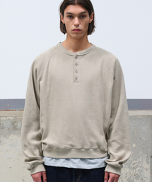 DOFFJASON（ドフジェーソン）の「サーマルワッフルヘンリーネックオートミール（Tシャツ/カットソー）」