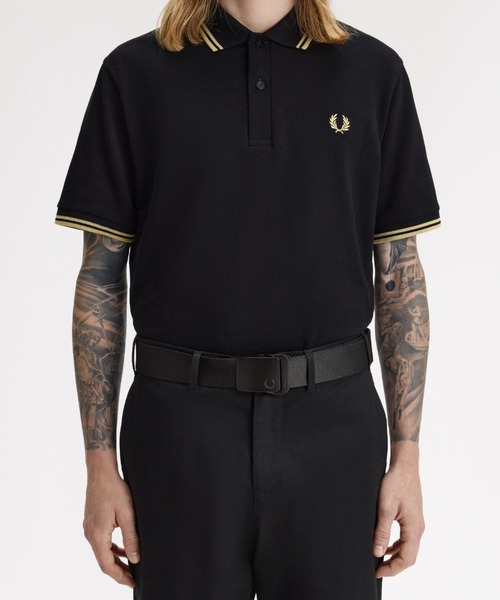 FRED PERRY（フレッドペリー）の「先行予約受付中／Plain Webbing Belt／プレーンウェビングベルト（ベルト・メンズ・ブラック・L）」の3枚目の写真