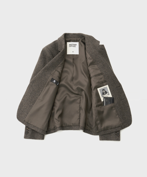 ANOTHER OFFICE WOMEN(アナザー オフィス ウーマン)の「Women Legacy 2Button Jacket (Shetland-Herringbone)(テーラードジャケット・レディース・その他・M/S)」の4枚目の写真