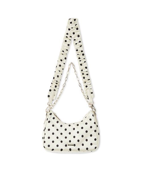 FRAY I.D（フレイアイディー）の「リボンポーチマルチショルダーバッグ（ショルダーバッグ・レディース・ブラック/ドット/ブルー・F）」の4枚目の写真