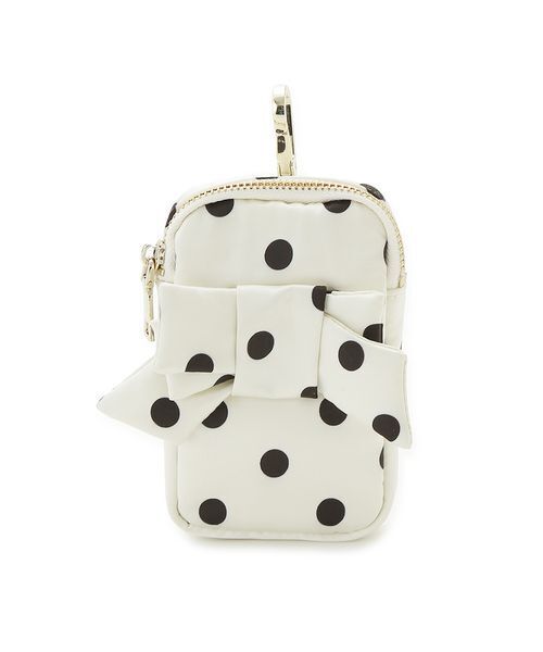 FRAY I.D（フレイアイディー）の「リボンポーチマルチショルダーバッグ（ショルダーバッグ・レディース・ブラック/ドット/ブルー・F）」の12枚目の写真