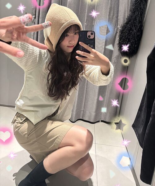 MUSINSA STANDARD WOMAN（ムシンサスタンダードウーマン）の「ウィメンズカーゴニーレングススカート[ベージュ]（スカート・レディース・その他・LARGE/MEDIUM/SMALL/X-SMALL）」の13枚目の写真
