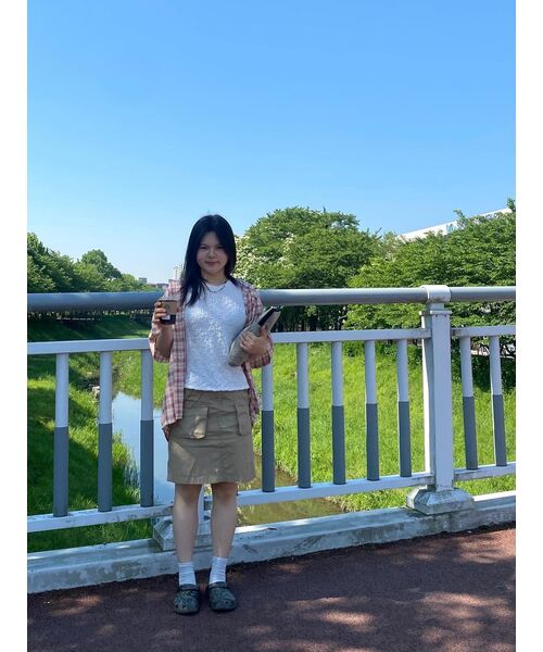 MUSINSA STANDARD WOMAN（ムシンサスタンダードウーマン）の「ウィメンズカーゴニーレングススカート[ベージュ]（スカート・レディース・その他・LARGE/MEDIUM/SMALL/X-SMALL）」の5枚目の写真