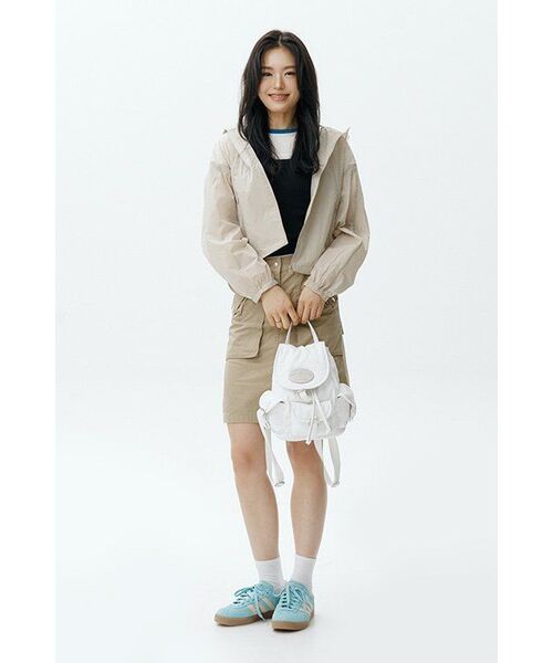MUSINSA STANDARD WOMAN（ムシンサスタンダードウーマン）の「ウィメンズカーゴニーレングススカート[ベージュ]（スカート・レディース・その他・LARGE/MEDIUM/SMALL/X-SMALL）」の6枚目の写真