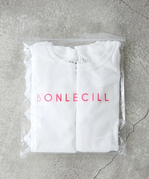 BONLECILL(ボンルシール)の「【2枚入り】半袖 2PACK 華奢見えフライスTシャツ【抗菌防臭/しっかり生地/コットン100】(Tシャツ/カットソー・レディース・ブラック/レッド/ブラック系1/オフホワイト・L/M)」の15枚目の写真