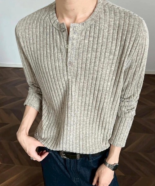 ヘンリーネックトップス（Tシャツ/カットソー）｜B.R.U（ブル）の