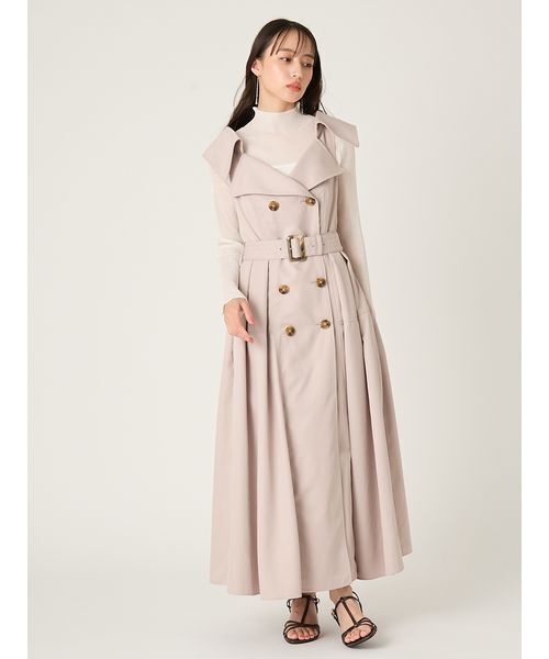 FRAY I.D（フレイアイディー）の「トレンチディテールワンピース（ワンピース・レディース・グレー/カーキ/ライトベージュ・0/1）」の8枚目の写真