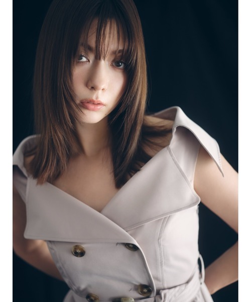 FRAY I.D（フレイアイディー）の「トレンチディテールワンピース（ワンピース・レディース・グレー/カーキ/ライトベージュ・0/1）」の21枚目の写真