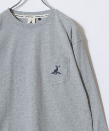 2026SS CAPTAIN STAG/キャプテンスタッグ ワンポイント刺繍 ポケット付 ロングスリーブTシャツ レディース メンズ ロンT