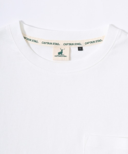 CAPTAIN STAG(キャプテンスタッグ)の「2026SS CAPTAIN STAG/キャプテンスタッグ ワンポイント刺繍 ポケット付 ロングスリーブTシャツ レディース メンズ ロンT(Tシャツ/カットソー・メンズ・ネイビー/オレンジ/グリーン/ブラック/グレー/オフホワイト・M/LL/L)」の14枚目の写真