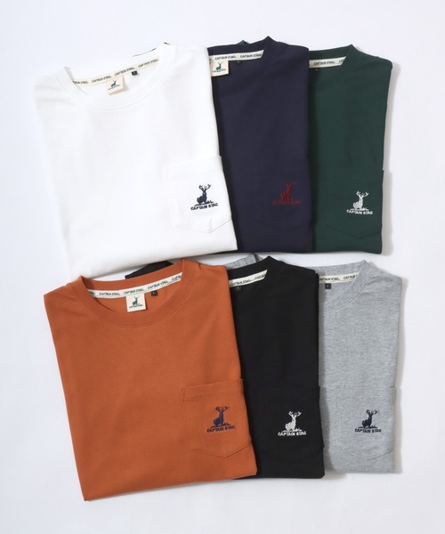 CAPTAIN STAG(キャプテンスタッグ)の「2026SS CAPTAIN STAG/キャプテンスタッグ ワンポイント刺繍 ポケット付 ロングスリーブTシャツ レディース メンズ ロンT(Tシャツ/カットソー・メンズ・ネイビー/オレンジ/グリーン/ブラック/グレー/オフホワイト・M/LL/L)」の20枚目の写真