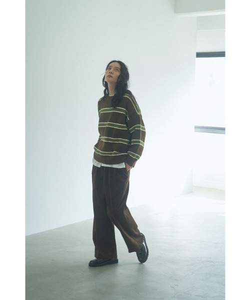 marjour(マージュール)の「CORDUROY TUCK PANTS(その他パンツ・レディース・ブラウン/オフホワイト・M)」の8枚目の写真