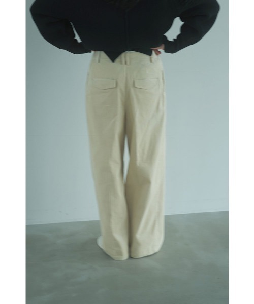 marjour(マージュール)の「CORDUROY TUCK PANTS(その他パンツ・レディース・ブラウン/オフホワイト・M)」の16枚目の写真