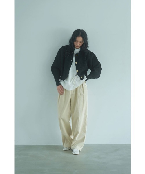 marjour(マージュール)の「CORDUROY TUCK PANTS(その他パンツ・レディース・ブラウン/オフホワイト・M)」の18枚目の写真