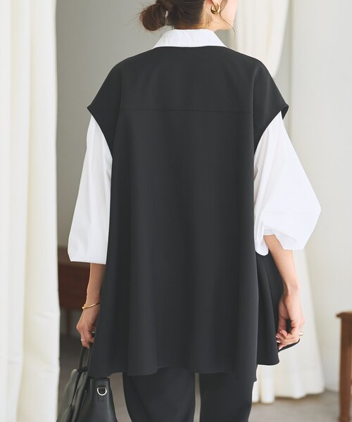 LIVETART（リヴェタート）の「《LIVETART》ポケットジレ（ベスト・レディース・ネイビー/ブラック・FREE）」の5枚目の写真