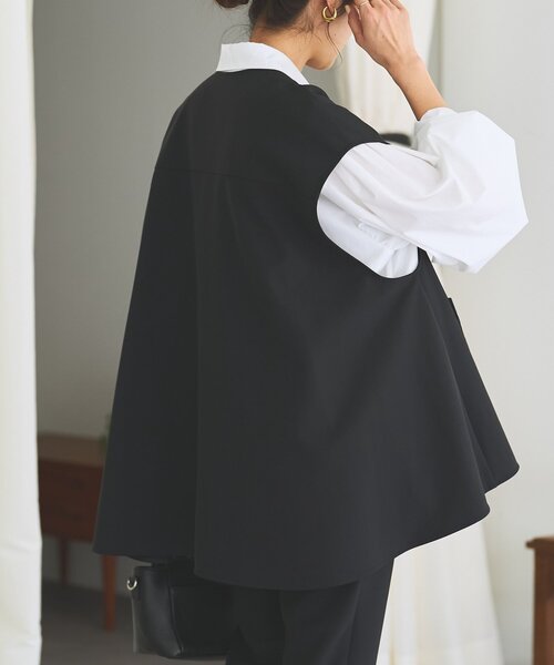 LIVETART（リヴェタート）の「《LIVETART》ポケットジレ（ベスト・レディース・ネイビー/ブラック・FREE）」の6枚目の写真