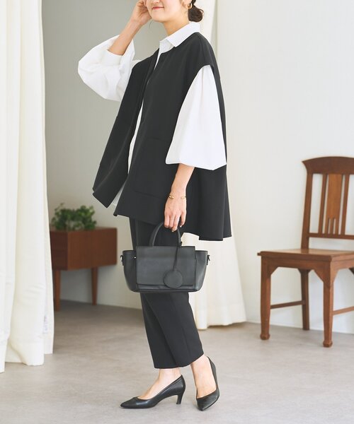 LIVETART（リヴェタート）の「《LIVETART》ポケットジレ（ベスト・レディース・ネイビー/ブラック・FREE）」の8枚目の写真