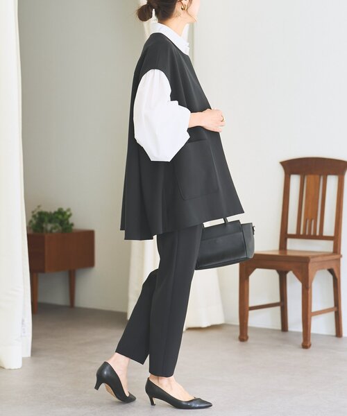 LIVETART（リヴェタート）の「《LIVETART》ポケットジレ（ベスト・レディース・ネイビー/ブラック・FREE）」の10枚目の写真