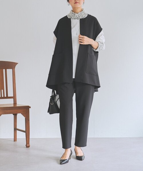 LIVETART（リヴェタート）の「《LIVETART》ポケットジレ（ベスト・レディース・ネイビー/ブラック・FREE）」の12枚目の写真