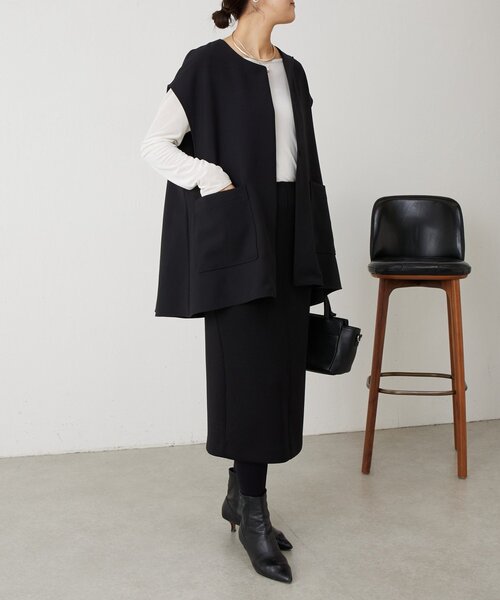 LIVETART（リヴェタート）の「《LIVETART》ポケットジレ（ベスト・レディース・ネイビー/ブラック・FREE）」の19枚目の写真