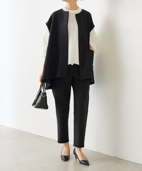 LIVETART（リヴェタート）の「《LIVETART》ポケットジレ（ベスト・レディース・ネイビー/ブラック・FREE）」の6枚目の写真