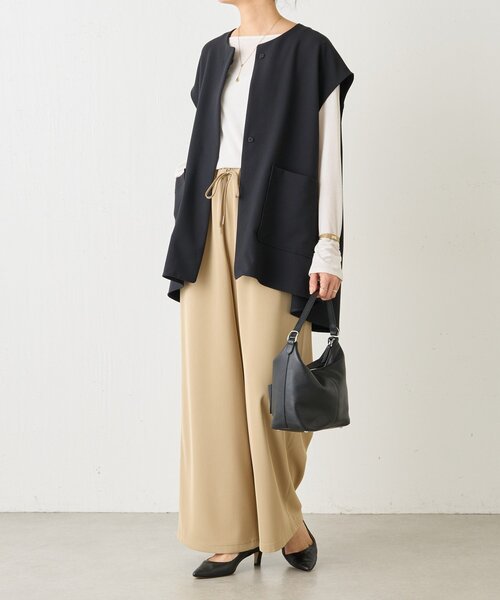 LIVETART（リヴェタート）の「《LIVETART》ポケットジレ（ベスト・レディース・ネイビー/ブラック・FREE）」の7枚目の写真