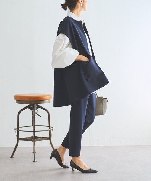 LIVETART（リヴェタート）の「《LIVETART》ポケットジレ（ベスト・レディース・ネイビー/ブラック・FREE）」の18枚目の写真