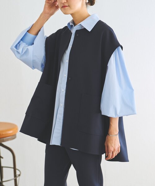 LIVETART（リヴェタート）の「《LIVETART》ポケットジレ（ベスト・レディース・ネイビー/ブラック・FREE）」の20枚目の写真