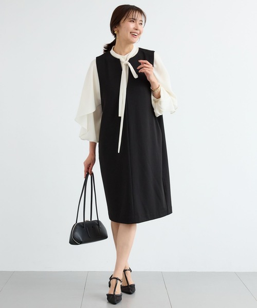 BARNYARDSTORM（バンヤードストーム）の「BARNYARDSTORM / ジョーゼットワンピース / マシンウォッシャブル（ワンピース・レディース・ブラック・FREE）」の17枚目の写真