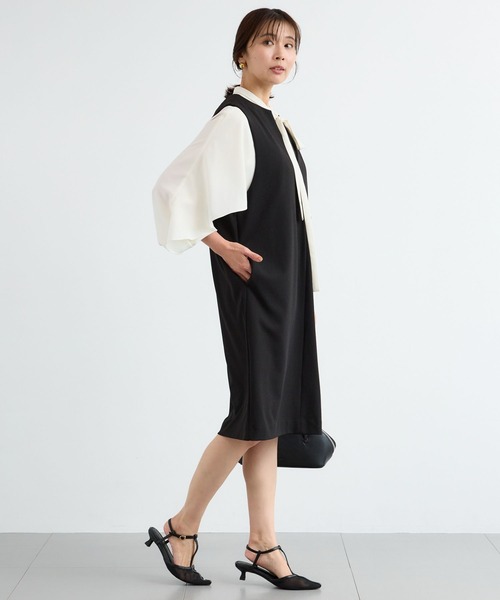 BARNYARDSTORM（バンヤードストーム）の「BARNYARDSTORM / ジョーゼットワンピース / マシンウォッシャブル（ワンピース・レディース・ブラック・FREE）」の18枚目の写真