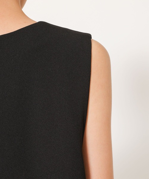 BARNYARDSTORM（バンヤードストーム）の「BARNYARDSTORM / ジョーゼットワンピース / マシンウォッシャブル（ワンピース・レディース・ブラック・FREE）」の4枚目の写真