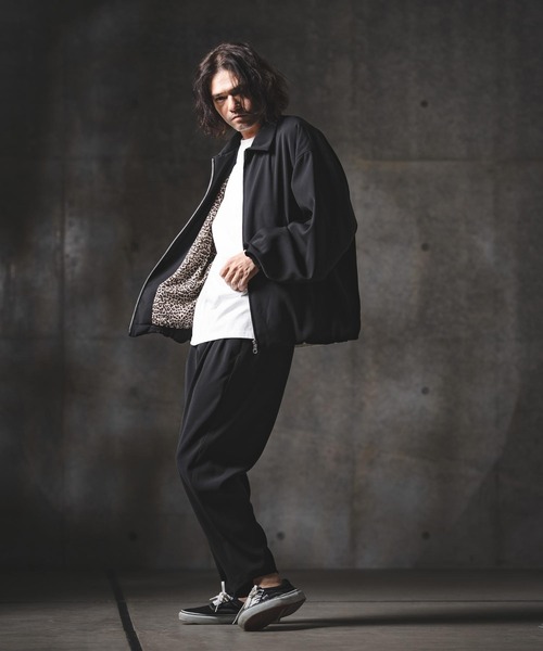 GLIMCLAP（グリムクラップ）の「mj11355-Balloon Hem Jacket ジップアップジャケット(201-015-gls-cg)（ブルゾン・メンズ・ブラック/ベージュ/チャコール・L/M/S）」の17枚目の写真