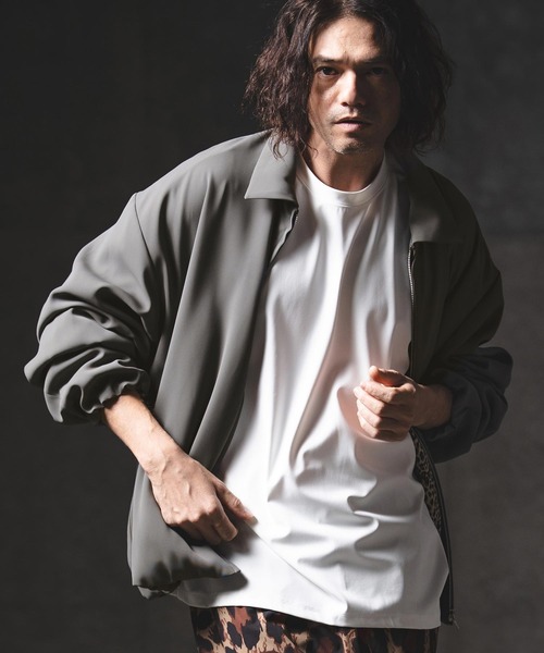 GLIMCLAP（グリムクラップ）の「mj11355-Balloon Hem Jacket ジップアップジャケット(201-015-gls-cg)（ブルゾン・メンズ・ブラック/ベージュ/チャコール・L/M/S）」の22枚目の写真