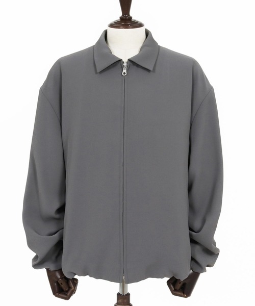 GLIMCLAP（グリムクラップ）の「mj11355-Balloon Hem Jacket ジップアップジャケット(201-015-gls-cg)（ブルゾン・メンズ・ブラック/ベージュ/チャコール・L/M/S）」の5枚目の写真