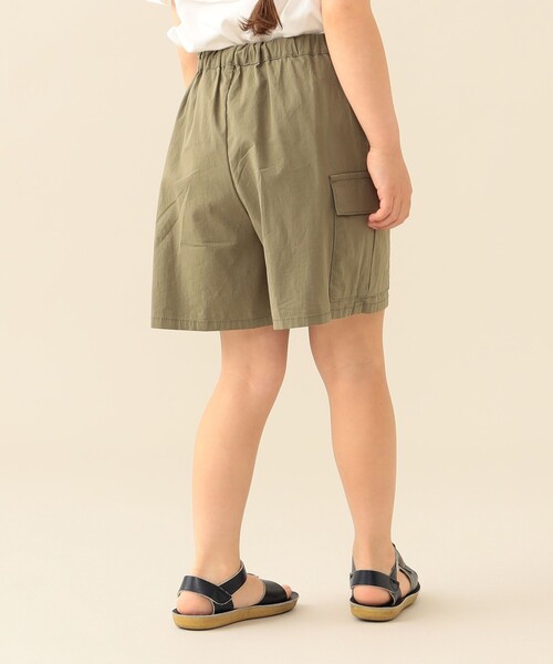 BEAMS mini(ビームスミニ)の「【7/2再値下げ】カーゴ キュロット 2026SS(90~140cm) お出かけ 公園 通園 通学 カジュアル(その他パンツ・キッズ・ピンク/オリーブ・100/90/140/130/120/110)」の5枚目の写真