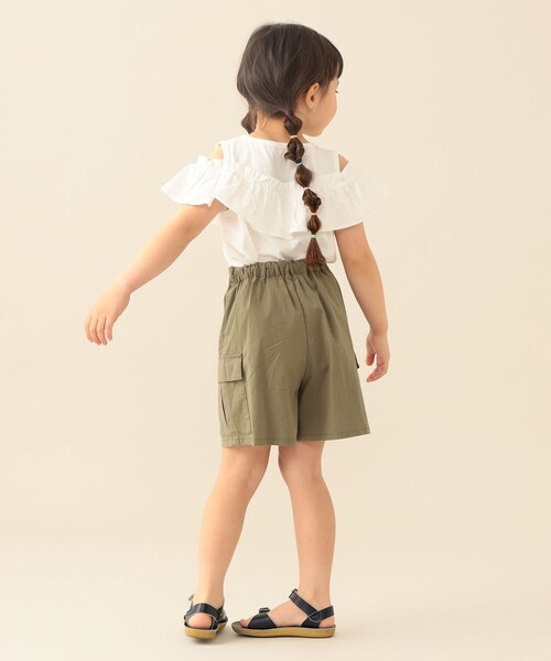 BEAMS mini(ビームスミニ)の「【7/2再値下げ】カーゴ キュロット 2026SS(90~140cm) お出かけ 公園 通園 通学 カジュアル(その他パンツ・キッズ・ピンク/オリーブ・100/90/140/130/120/110)」の7枚目の写真