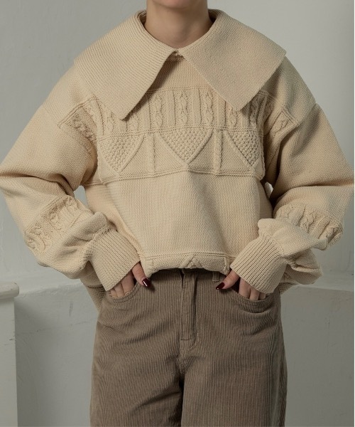 【美品】アパルトモン◆ BIG SLEEVE KNIT ビッグスリーブニット BIG LOGO KNIT SWEATER - TIGHTBOOTH® タイトブース オフィシャル