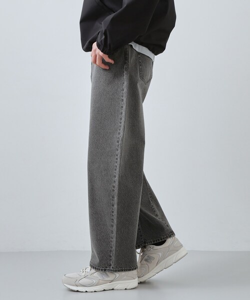 THE SHOP TK （ザ ショップ ティーケー ）の「【半歩先のオシャレ】デニムカーブパンツ　セットアップ可/洗濯機OK（デニムパンツ・メンズ・ネイビー/ブラック・04/03/02/01）」の11枚目の写真