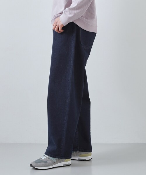 THE SHOP TK （ザ ショップ ティーケー ）の「【半歩先のオシャレ】デニムカーブパンツ　セットアップ可/洗濯機OK（デニムパンツ・メンズ・ネイビー/ブラック・04/03/02/01）」の16枚目の写真