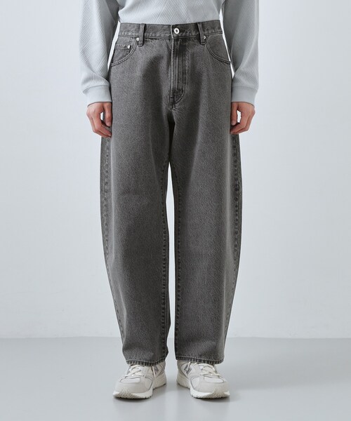 THE SHOP TK （ザ ショップ ティーケー ）の「【半歩先のオシャレ】デニムカーブパンツ　セットアップ可/洗濯機OK（デニムパンツ・メンズ・ネイビー/ブラック・04/03/02/01）」の20枚目の写真