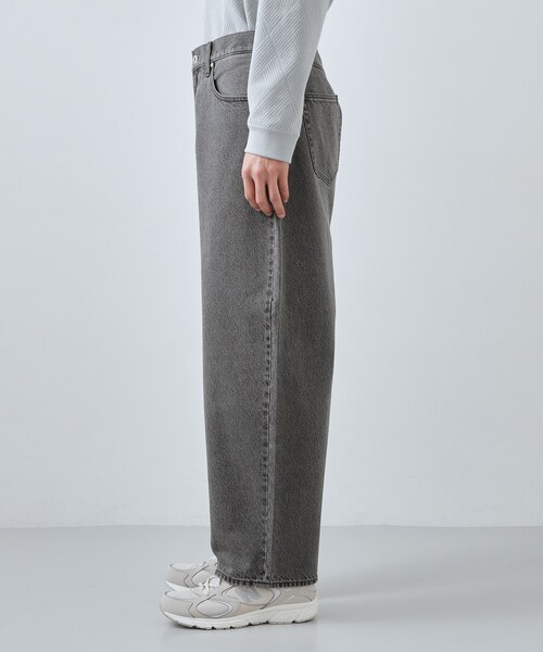 THE SHOP TK （ザ ショップ ティーケー ）の「【半歩先のオシャレ】デニムカーブパンツ　セットアップ可/洗濯機OK（デニムパンツ・メンズ・ネイビー/ブラック・04/03/02/01）」の21枚目の写真