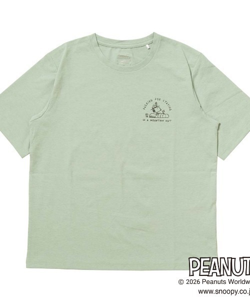 PEANUTS(ピーナッツ)の「ピーナッツ PEANUTS グラフィック半袖Tピーナッツパッキングリスト(Tシャツ/カットソー・レディース・オフホワイト/ブラウン/グリーン・S/M/L/XL)」の3枚目の写真