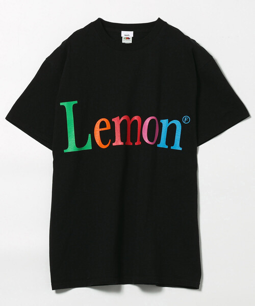 セール】byeA./バイエー NOT APPLE T-shirt Lemon/レモン ロゴTシャツ