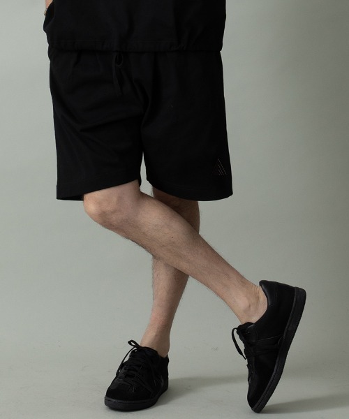 EGO TRIPPING（エゴトリッピング）の「mp14649- HEAVYJERSEY SHORTS spiky イージーショートパンツ(626655)（その他パンツ・メンズ・グレー×ホワイト/ブラック×ブラック/杢グレー/ブラック×ホワイト・L/M）」の3枚目の写真