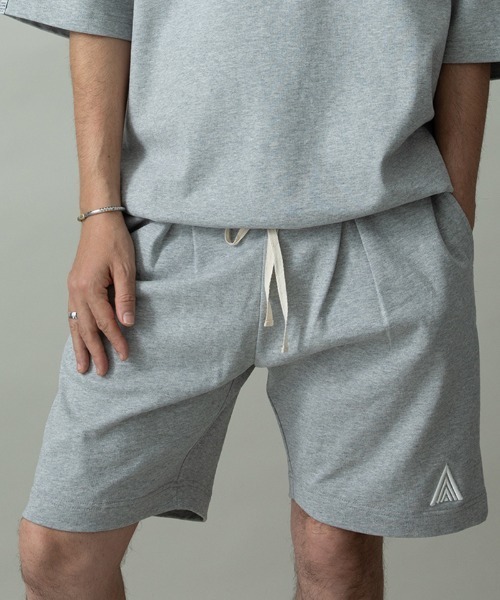 EGO TRIPPING（エゴトリッピング）の「mp14649- HEAVYJERSEY SHORTS spiky イージーショートパンツ(626655)（その他パンツ・メンズ・グレー×ホワイト/ブラック×ブラック/杢グレー/ブラック×ホワイト・L/M）」の13枚目の写真