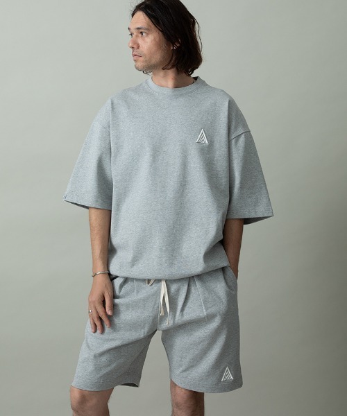 EGO TRIPPING（エゴトリッピング）の「mp14649- HEAVYJERSEY SHORTS spiky イージーショートパンツ(626655)（その他パンツ・メンズ・グレー×ホワイト/ブラック×ブラック/杢グレー/ブラック×ホワイト・L/M）」の14枚目の写真