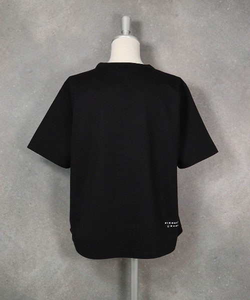 STUDIO PICONE(スタジオピッコーネ)の「チュール刺繍冷感プルオーバー(Tシャツ/カットソー・レディース・ブラック/ホワイト/グリーン/キャメル・LL/L/M)」の11枚目の写真