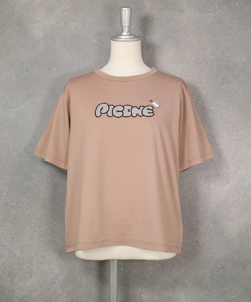 STUDIO PICONE(スタジオピッコーネ)の「チュール刺繍冷感プルオーバー(Tシャツ/カットソー・レディース・ブラック/ホワイト/グリーン/キャメル・LL/L/M)」の12枚目の写真
