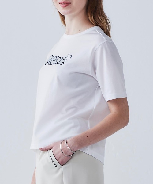 STUDIO PICONE(スタジオピッコーネ)の「チュール刺繍冷感プルオーバー(Tシャツ/カットソー・レディース・ブラック/ホワイト/グリーン/キャメル・LL/L/M)」の20枚目の写真